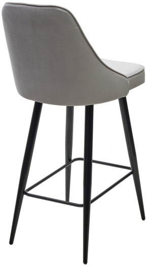Полубарный стул NEPAL-PB СВЕТЛО- СЕРЫЙ BM-4, велюр/ черный каркас (H=68cm) М-City в Нытве - nytva.ok-mebel.com | фото 4