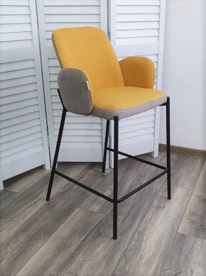 Полубарный стул NYX (H=65cm) VF106 желтый / VF120 серый М-City в Нытве - nytva.ok-mebel.com | фото
