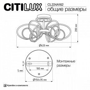 Потолочная люстра Citilux Salma Smart CL224A162 в Нытве - nytva.ok-mebel.com | фото 12