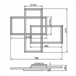 Потолочная люстра Maytoni Line MOD016CL-L80BK в Нытве - nytva.ok-mebel.com | фото 2