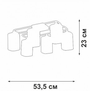 Потолочная люстра Vitaluce V3092 V3092-1/6PL в Нытве - nytva.ok-mebel.com | фото 4