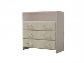 PROxSON Комод Varna (ЛДСП Белая+ткань Белый/Savana Milk (молочный)) 90x40 в Нытве - nytva.ok-mebel.com | фото 2