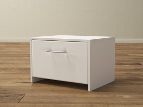 PROxSON Тумба Varna (ЛДСП Белая+экокожа Белый/Белый) 51x40 в Нытве - nytva.ok-mebel.com | фото