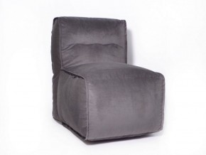 Прямое модульное бескаркасное кресло Комфорт (Графит велюр) в Нытве - nytva.ok-mebel.com | фото