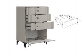 РИЧ Гостиная (модульная) кашемир в Нытве - nytva.ok-mebel.com | фото 6