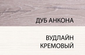 Шкаф 1DT L, OLIVIA, цвет вудлайн крем/дуб анкона в Нытве - nytva.ok-mebel.com | фото 3