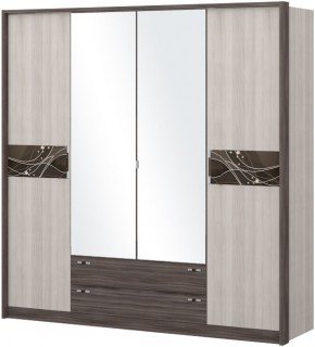 Шкаф 4-х дверный с зеркалом Шк69.2 МС Николь в Нытве - nytva.ok-mebel.com | фото