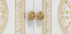 Шкаф 4-х дверный с зеркалами (12.244) Грация (белый/золото) в Нытве - nytva.ok-mebel.com | фото 2