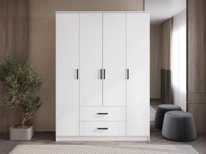 Шкаф 4-х створчатый Титан (белый) в Нытве - nytva.ok-mebel.com | фото
