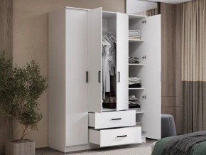 Шкаф 4-х створчатый Титан (белый) в Нытве - nytva.ok-mebel.com | фото 4