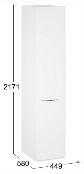Шкаф для белья Глосс СМ-319.07.001 в Нытве - nytva.ok-mebel.com | фото 4