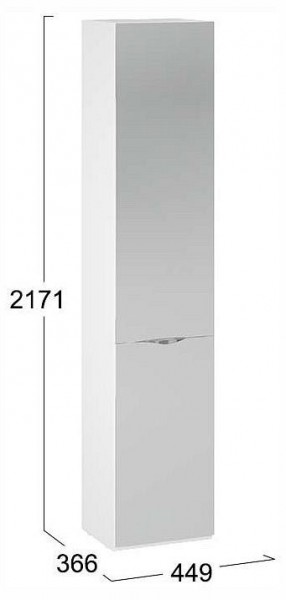 Шкаф для белья Глосс СМ-319.07.012 в Нытве - nytva.ok-mebel.com | фото 4