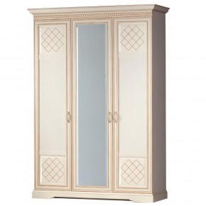 Шкаф для одежды 3-дверный №800 Парма кремовый белый в Нытве - nytva.ok-mebel.com | фото