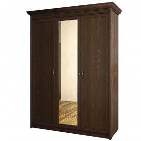 Шкаф для одежды 3-дверный с зеркалом №671 Флоренция Дуб оксфорд в Нытве - nytva.ok-mebel.com | фото