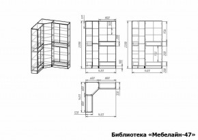 Шкаф книжный Мебелайн-47 в Нытве - nytva.ok-mebel.com | фото 3