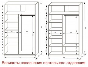 Шкаф-купе 1400 серии SOFT D8+D2+B2+PL4 (2 ящика+F обр.штанга) профиль «Графит» в Нытве - nytva.ok-mebel.com | фото 8