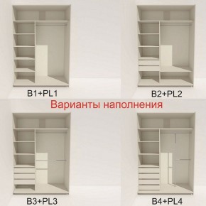 Шкаф-купе 1600 серии SOFT D1+D3+B2+PL1 (2 ящика+1штанга) профиль «Графит» в Нытве - nytva.ok-mebel.com | фото 5