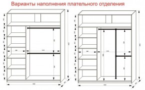 Шкаф-купе 1800 серии SOFT D6+D4+B2+PL2 (2 ящика+1штанга+1 полка) профиль «Капучино» в Нытве - nytva.ok-mebel.com | фото 9