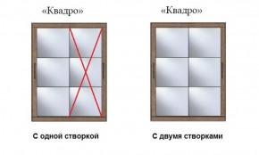 Шкаф-купе №19 Серия 3 Квадро (1500) Ясень Анкор светлый в Нытве - nytva.ok-mebel.com | фото 3