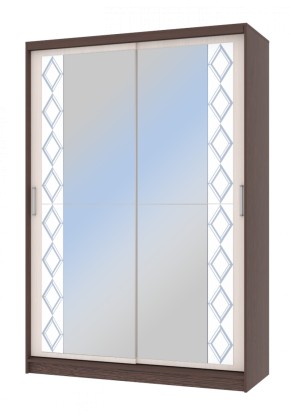 Шкаф-купе Флоренция 1,5 с 2 зеркалами в Нытве - nytva.ok-mebel.com | фото 2