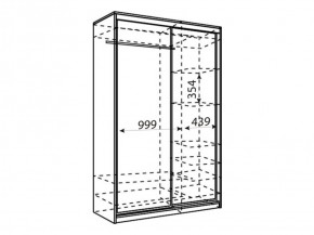 Шкаф-купе Рене 1500 вариант 2 (Зеркало/Зеркало) в Нытве - nytva.ok-mebel.com | фото 2