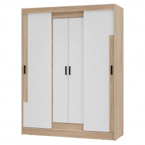 Шкаф-купе Смарт ШКК-06 (дуб сонома/белый) в Нытве - nytva.ok-mebel.com | фото 2