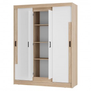 Шкаф-купе Смарт ШКК-06 (дуб сонома/белый) в Нытве - nytva.ok-mebel.com | фото 3
