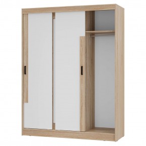 Шкаф-купе Смарт ШКК-06 (дуб сонома/белый) в Нытве - nytva.ok-mebel.com | фото 4