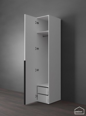 Шкаф Linnea MHR-1-3 2050х400х510 (Белый-М 11.1.2) в Нытве - nytva.ok-mebel.com | фото 5