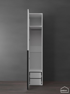 Шкаф Linnea MHR-1-3 2050х400х510 (Белый-М 11.1.2) в Нытве - nytva.ok-mebel.com | фото 6