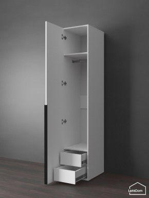 Шкаф Linnea MHR-1-3 2050х400х510 (Белый-М 11.1.2) в Нытве - nytva.ok-mebel.com | фото 7