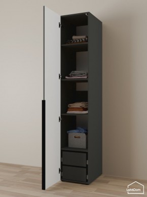 Шкаф Linnea MHR-1-4 2050х400х510 (Графит-М 11.1.25) в Нытве - nytva.ok-mebel.com | фото 5
