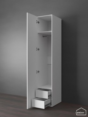Шкаф Linnea MHR-1PO-3 2050х400х510 (Белый-М 11.1.2) в Нытве - nytva.ok-mebel.com | фото 5