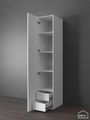 Шкаф Linnea MHR-1PO-4 2050х400х510 (Белый-М 11.1.2) в Нытве - nytva.ok-mebel.com | фото 4