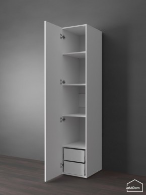 Шкаф Linnea MHR-1PO-4 2050х400х510 (Белый-М 11.1.2) в Нытве - nytva.ok-mebel.com | фото 5