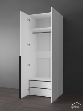 Шкаф Linnea MHR-2-3 2050х800х510 (Белый-М 11.1.1) в Нытве - nytva.ok-mebel.com | фото 6