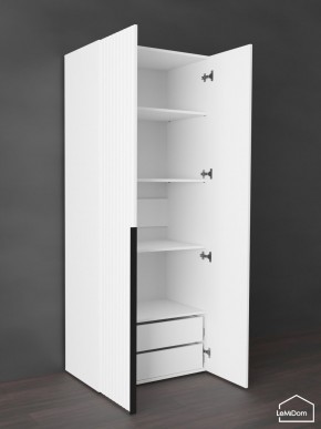 Шкаф Linnea MHR-2-4 2050х800х510 (Белый-М 11.1.1) в Нытве - nytva.ok-mebel.com | фото 6