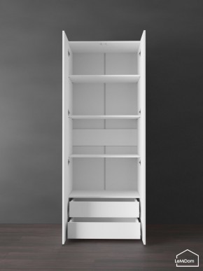 Шкаф Linnea MHR-2PO-4 2050х800х510 (Белый-М 11.1.1) в Нытве - nytva.ok-mebel.com | фото 6