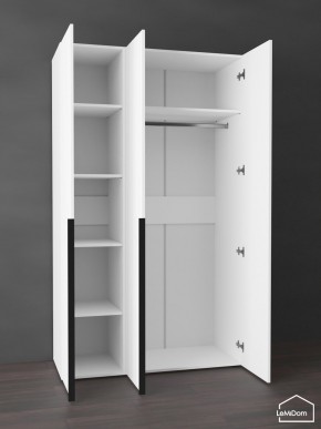 Шкаф Linnea MHR-3-1 2050х1200х510 (Белый-М 11.1.1) в Нытве - nytva.ok-mebel.com | фото 4