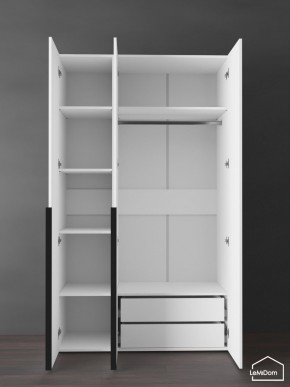 Шкаф Linnea MHR-3-2 2050х1200х510 (Белый-М 11.1.1) в Нытве - nytva.ok-mebel.com | фото 5