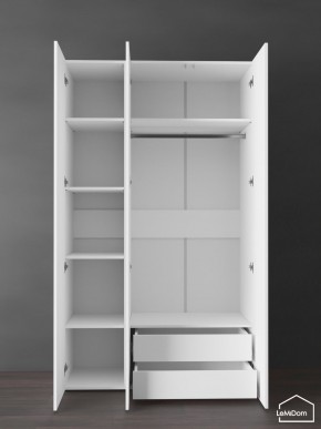 Шкаф Linnea MHR-3PO-2 2050х1200х510 (Белый-М 11.1.2) в Нытве - nytva.ok-mebel.com | фото 5