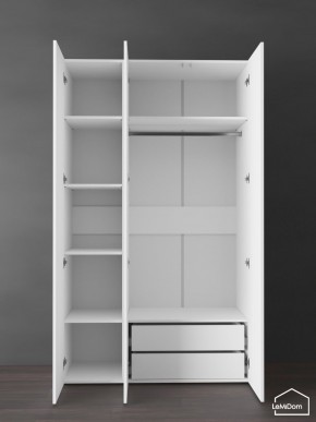 Шкаф Linnea MHR-3PO-2 2050х1200х510 (Белый-М 11.1.2) в Нытве - nytva.ok-mebel.com | фото 6