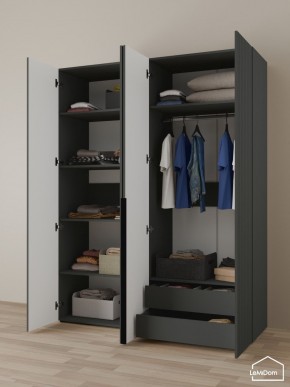 Шкаф Linnea MHR-4-2 2050х1600х510 (Графит-М 11.1.25) в Нытве - nytva.ok-mebel.com | фото 5