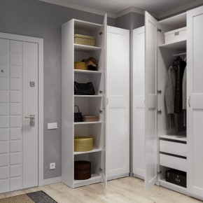 Шкаф МАКС однодверный узкий, цвет белый в Нытве - nytva.ok-mebel.com | фото 4