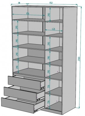 Шкаф Мальта H211 в Нытве - nytva.ok-mebel.com | фото 2