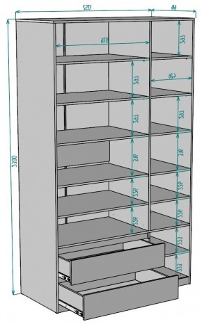 Шкаф Мальта H219 в Нытве - nytva.ok-mebel.com | фото 2