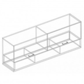 Шкаф настенный "Сандра" 1500 (Белый лофт) в Нытве - nytva.ok-mebel.com | фото 3