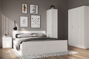 Шкаф ПЕГАС однодверный с рамочным фасадом, цвет белый в Нытве - nytva.ok-mebel.com | фото 4