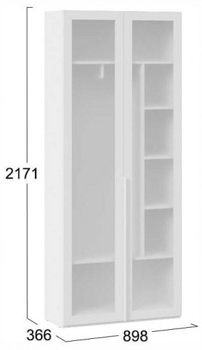 Шкаф платяной Порто СМ-393.07.226 в Нытве - nytva.ok-mebel.com | фото 4