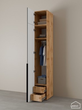 Шкаф с антресолью Linnea MHR-1A-3 2450х400х510 (ДВ-М 11.1.25) в Нытве - nytva.ok-mebel.com | фото 5